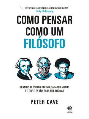 cover image of Como pensar como um filósofo